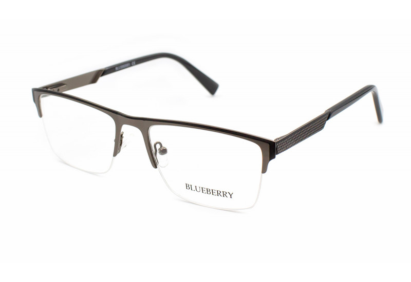 Прямоугольные мужские металлические очки Blueberry 39079