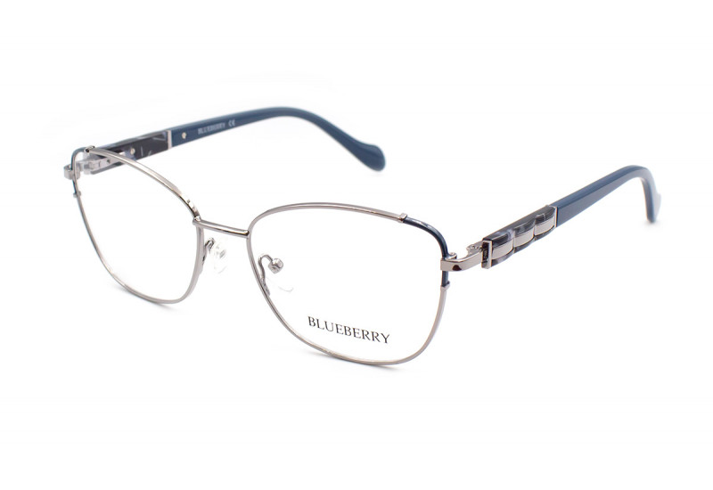 Современные металлические очки для зрения Blueberry 39044 формы вайфарер