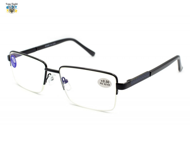 Мужские металлические очки с диоптриями Gvest 21415