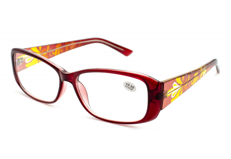 Яркие пластиковые очки с диоптриями Gvest 21419