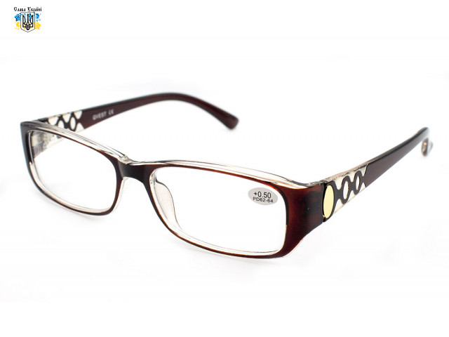 Стильні пластикові окуляри з діоптріями Gvest 21429