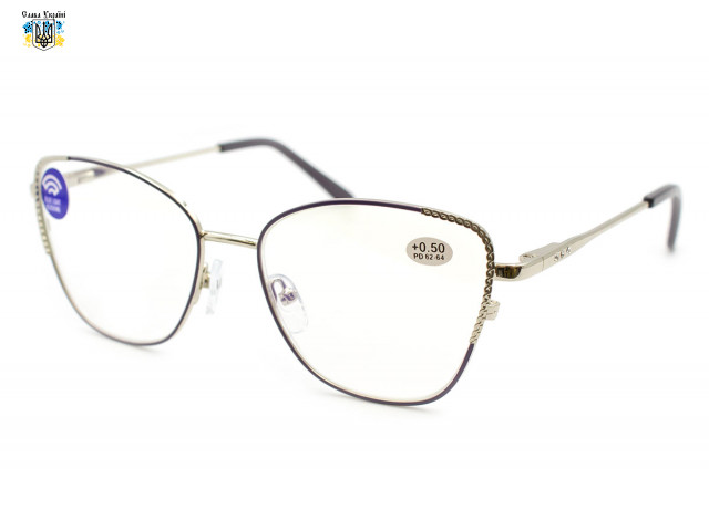 Женские металлические очки для зрения Gvest 21441