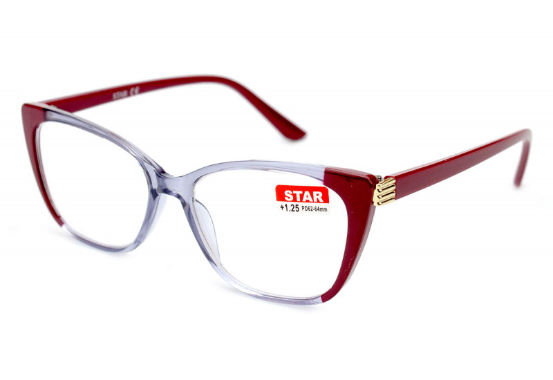 Изысканные пластиковые очки с диоптриями Star 21601