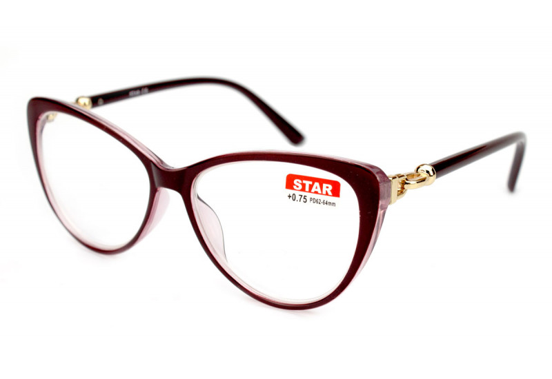 Стильные пластиковые очки с диоптриями Star 21602