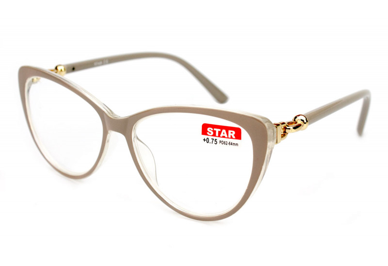 Стильні пластикові окуляри з діоптріями Star 21602