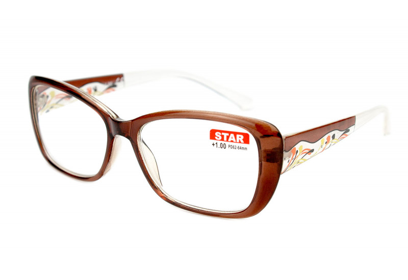 Яркие пластиковые очки с диоптриями Star 21607