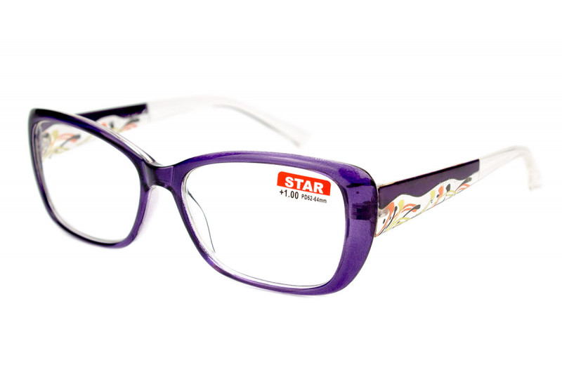 Яркие пластиковые очки с диоптриями Star 21607