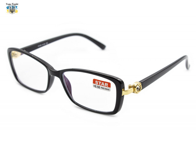 Красивые пластиковые очки с диоптриями Star 21615