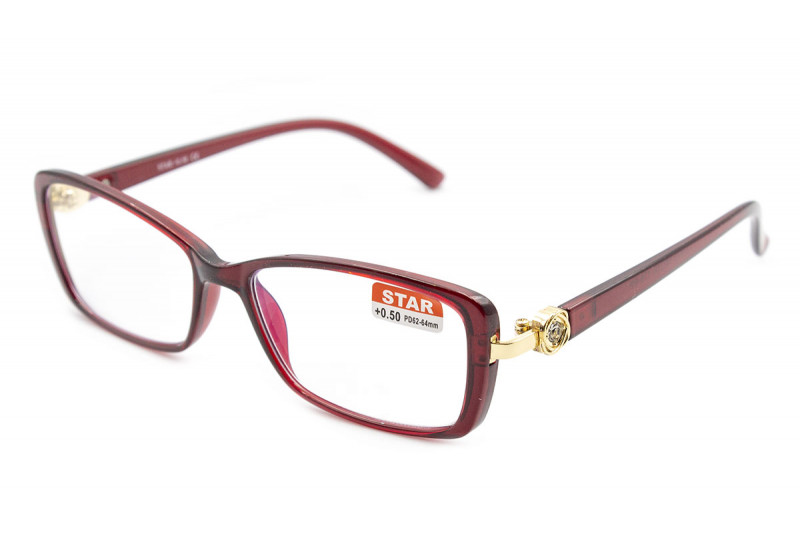 Красивые пластиковые очки с диоптриями Star 21615