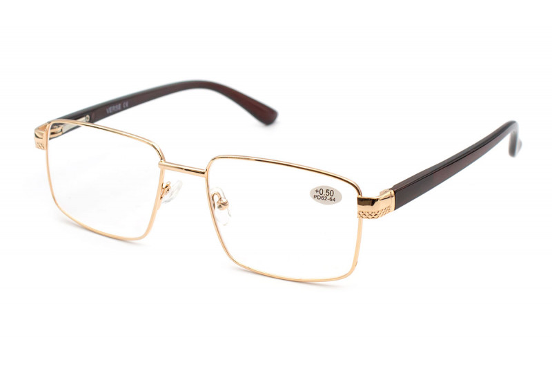 Классические мужские металлические очки с диоптриями Verse  23137 (от -6,0 до +6,0)