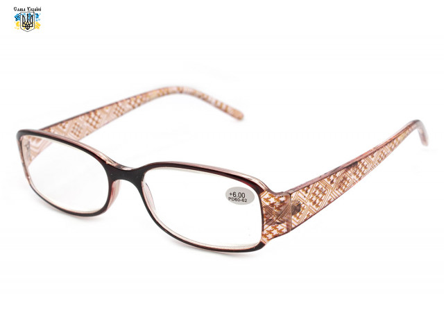Гарні жіночі пластикові окуляри з діоптріями Verse 21191 (DP 60-62 мм)
