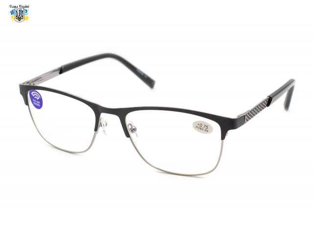 Мужские металлические очки с диоптриями Verse 23106 (от -6,0 до +6,0)
