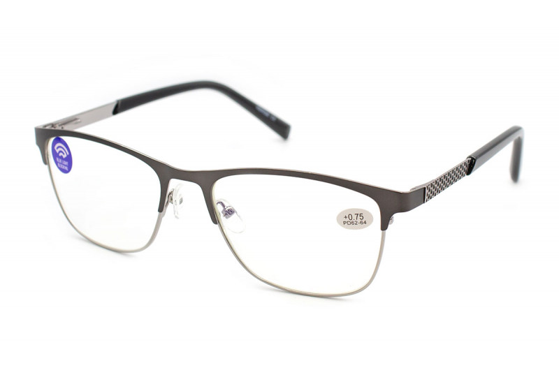 Мужские металлические очки с диоптриями Verse 23106 (от -6,0 до +6,0)