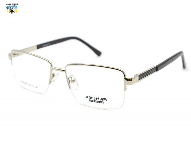 Полуоправные прямоугольные очки Amshar 8386
