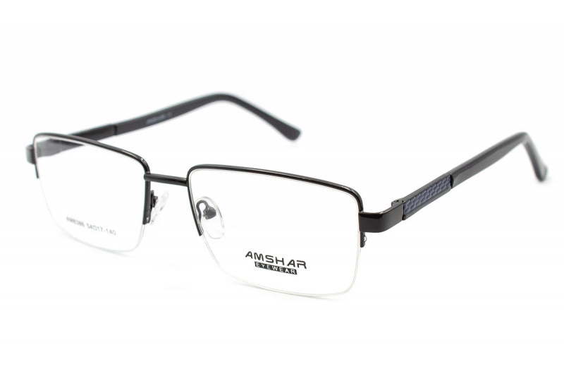Полуоправные прямоугольные очки Amshar 8386