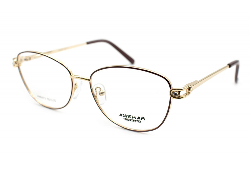 Круглые женские очки для зрения Amshar 8473