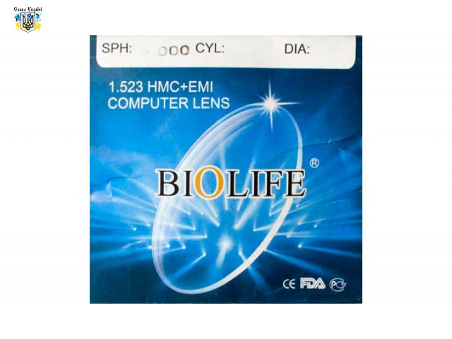 Офисная линза для очков BioLife (стекло)
